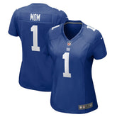 New York Giants Number 1 Mom Women's Game Jersey | NFL Sale