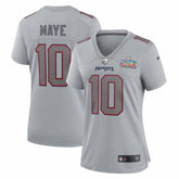 New England Patriots Drake Maye Women's Super Bowl LX Patch Atmosphere Fashion Game Jersey | NFL Online