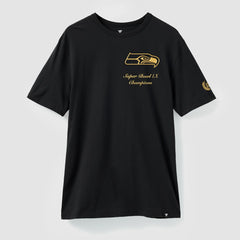 Seattle Seahawks Super Bowl LX Champions USA 250 NFL Gold Standard T-Shirt | NFL On sale