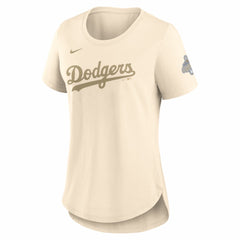 Los Angeles Dodgers Nike Women's 2026 Gold Collection Tri-Blend Wordmark T-Shirt - MLB T-shirts