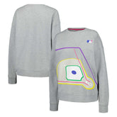 Terez MLB Women's Baseball Field Pullover Sweatshirt - MLB Pullover