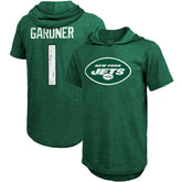 New York Jets Ahmad Sauce Gardner Majestic Threads Player Name & Number Tri-Blend Hoodie T-Shirt | NFL On sale