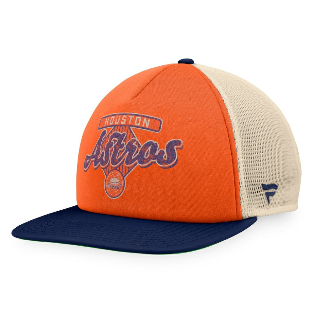 Houston Astros Fanatics Cooperstown Collection Talley Foam Trucker Snapback Hat - MLB Hats