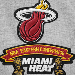 Heather Gray Miami Heat Pro Standard Crest Emblem Pullover Sweatshirt | NBA