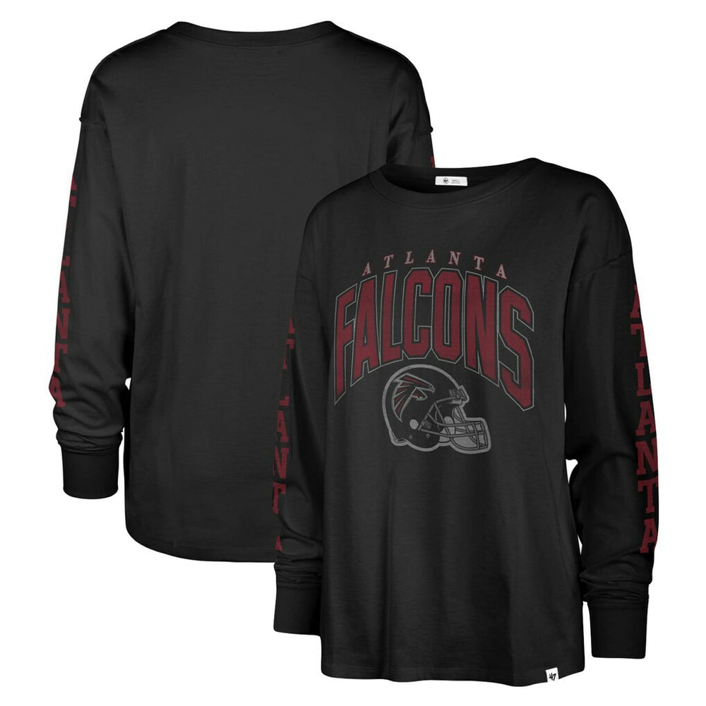 Atlanta Falcons '47 Women's Tom Cat Lightweight Long Sleeve T-Shirt | NFL Outlet