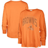 Cleveland Browns '47 Women's Tom Cat Lightweight Long Sleeve T-Shirt | NFL Hot
