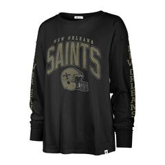 New Orleans Saints '47 Women's Tom Cat Lightweight Long Sleeve T-Shirt | NFL Online