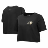 Black Phoenix Suns Pro Standard Women's Holiday Glam Boxy T-Shirt | NBA