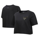 Black Chicago Bulls Pro Standard Women's Holiday Glam Boxy T-Shirt sale | NBA