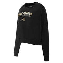 Black Orlando Magic Pro Standard Women's Glam Cropped Pullover Sweatshirt - Black cheap | NBA