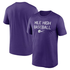 Colorado Rockies Nike Baseball Phrase Legend Performance T-Shirt - MLB T-shirts