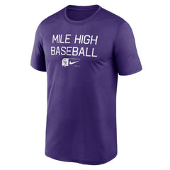 Colorado Rockies Nike Baseball Phrase Legend Performance T-Shirt - MLB T-shirts