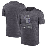 Colorado Rockies Nike Large Logo Velocity T-Shirt - MLB T-shirts
