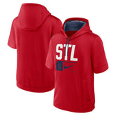 St. Louis Cardinals Nike Tri Code Lockup Short Sleeve Pullover Hoodie - MLB Hoodies