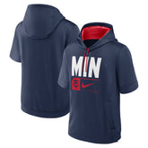 Minnesota Twins Nike Tri Code Lockup Short Sleeve Pullover Hoodie - MLB Hoodies