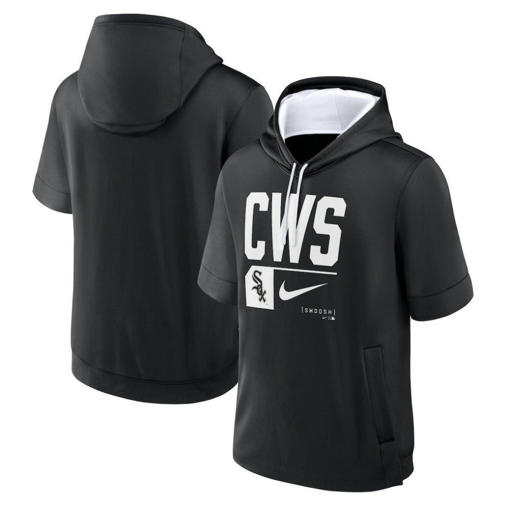 Chicago White Sox Nike Tri Code Lockup Short Sleeve Pullover Hoodie - MLB Hoodies