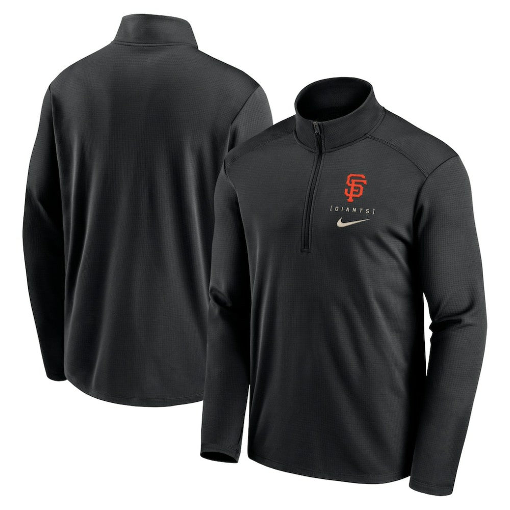 San Francisco Giants Nike Franchise Logo Pacer Performance Half-Zip Top - MLB Tops