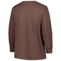 Cleveland Browns '47 Women's Plus Size Honey Cat SOA Long Sleeve T-Shirt | NFL Discount