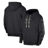 Black Brooklyn Nets Authentic Performance Pullover Hoodie | NBA