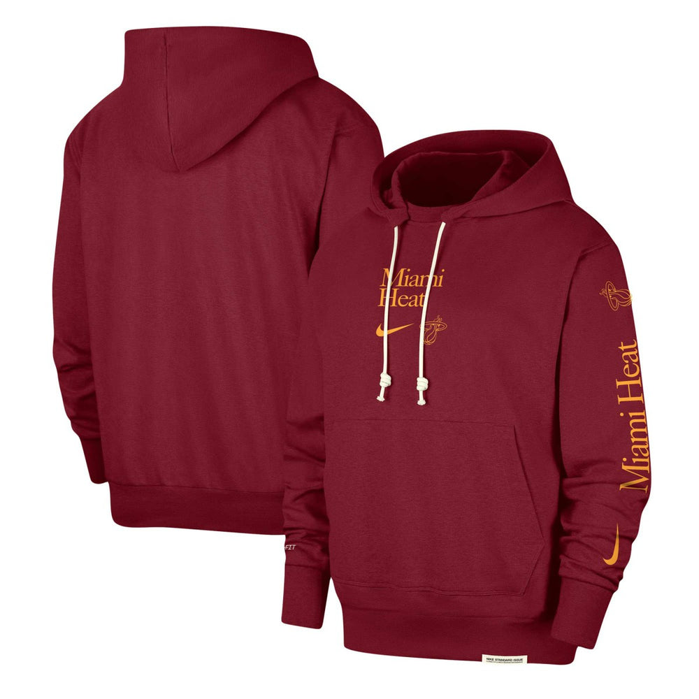 Red Miami Heat Authentic Performance Pullover Hoodie | NBA