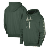 Hunter Green Milwaukee Bucks Authentic Performance Pullover Hoodie | NBA
