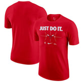 Red Chicago Bulls Just Do It T-Shirt sale | NBA