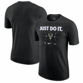Black Milwaukee Bucks Just Do It T-Shirt | NBA
