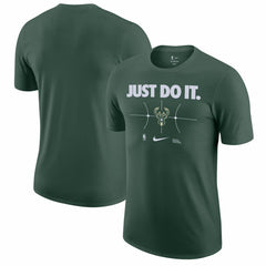 Hunter Green Milwaukee Bucks Just Do It T-Shirt | NBA