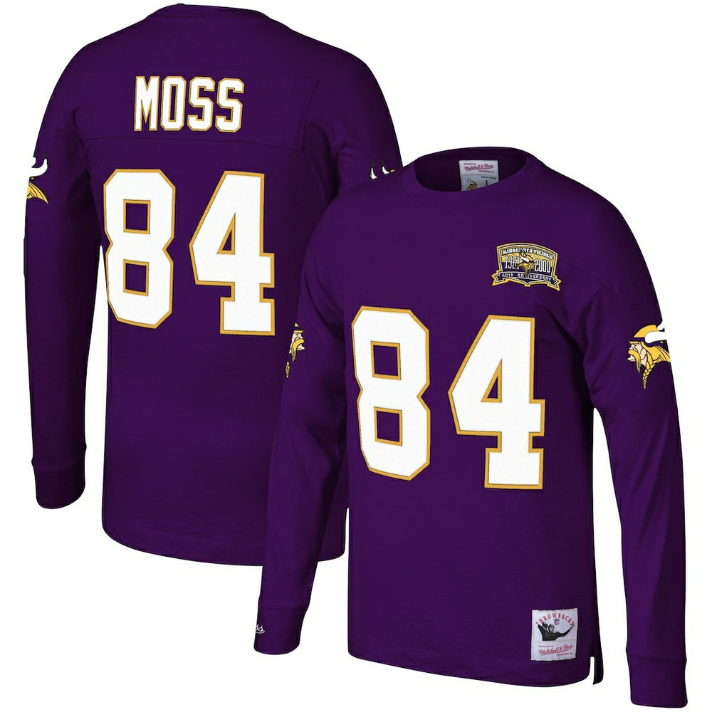 Minnesota Vikings Randy Moss Big & Tall Retired Player Name & Number Long Sleeve Top | NFL US