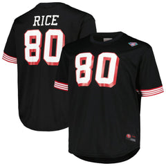 San Francisco 49ers Jerry Rice Big & Tall Mesh Player Name & Number Top | NFL Outlet