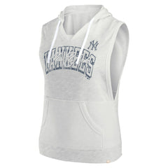 New York Yankees Fanatics Women's Lounge Script Sleeveless Pullover Hoodie - MLB Hoodies