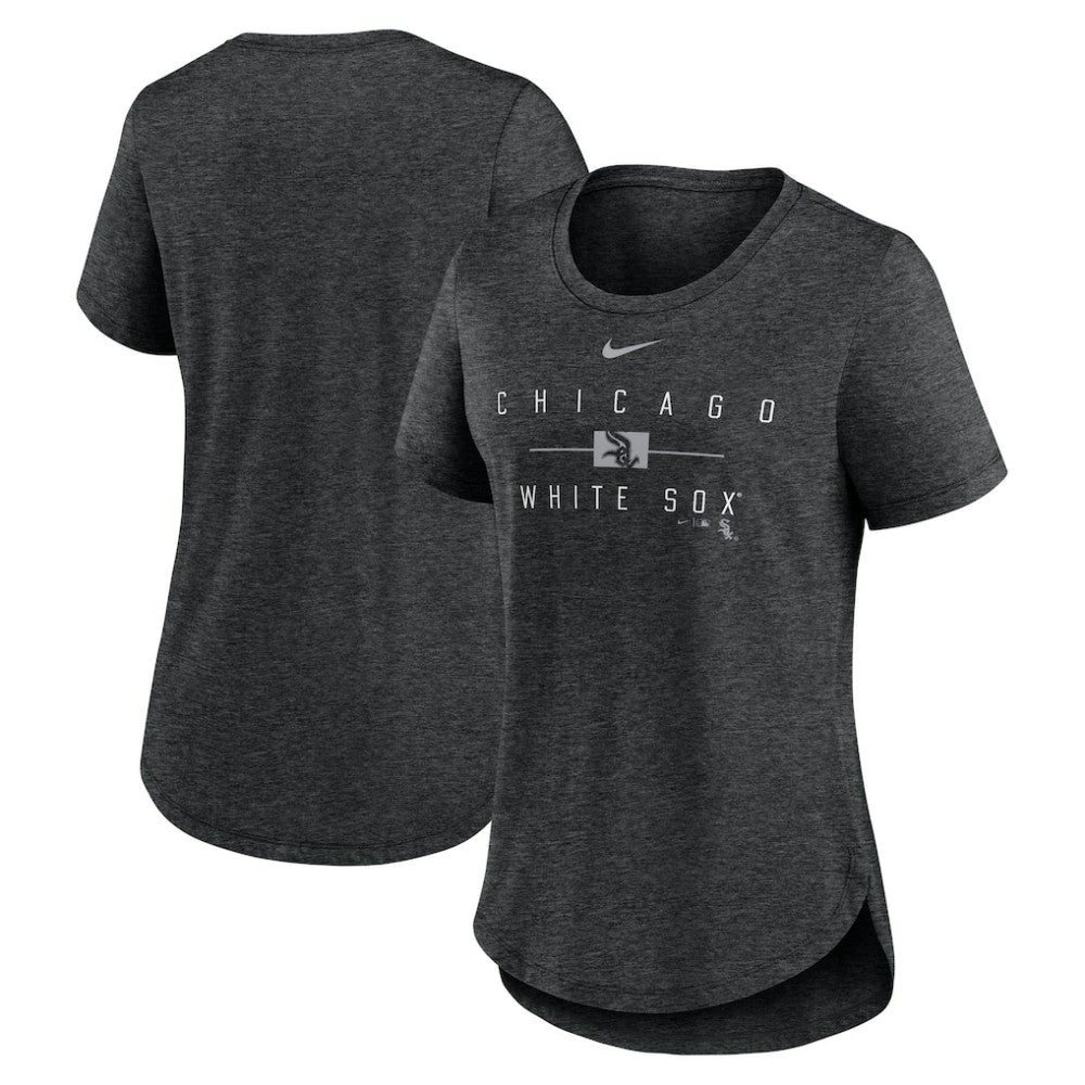 Chicago White Sox Nike Women's Knockout Team Stack Tri-Blend T-Shirt - MLB T-shirts