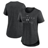 Chicago White Sox Nike Women's Knockout Team Stack Tri-Blend T-Shirt - MLB T-shirts