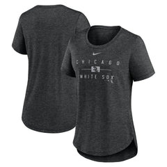 Chicago White Sox Nike Women's Knockout Team Stack Tri-Blend T-Shirt - MLB T-shirts