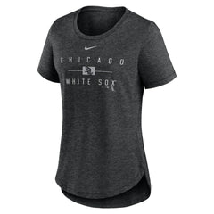 Chicago White Sox Nike Women's Knockout Team Stack Tri-Blend T-Shirt - MLB T-shirts