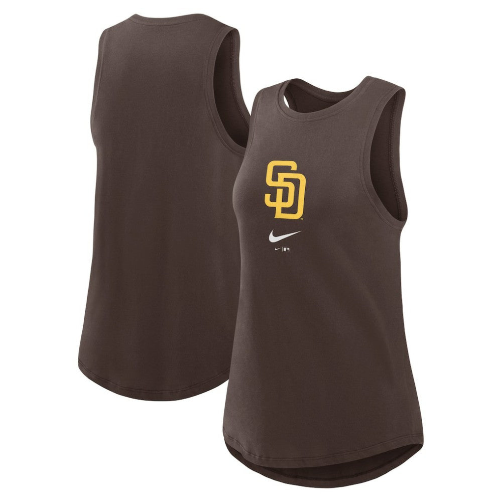 San Diego Padres Nike Women's Legacy Icon High Neck Dri-FIT Tank Top - MLB Tanks