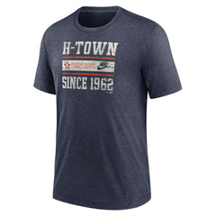Houston Astros Nike Cooperstown Collection Local Stack Tri-Blend T-Shirt - MLB T-shirts
