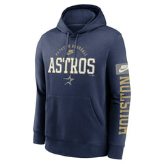 Houston Astros Nike Cooperstown Collection Splitter Club Fleece Pullover Hoodie - MLB Hoodies