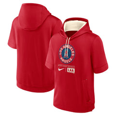 Los Angeles Angels Nike City Connect Color Block Short Sleeve Pullover Hoodie - MLB Hoodies
