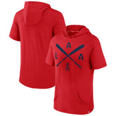 Los Angeles Angels Fanatics Iconic Rebel Short Sleeve Hooded Top - MLB Tops