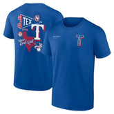 Texas Rangers Fanatics Split Zone T-Shirt - MLB T-shirts