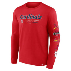 St. Louis Cardinals Fanatics Strike the Goal Long Sleeve T-Shirt - MLB T-shirts