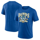 Milwaukee Brewers Fanatics Home Team Tri-Blend T-Shirt - MLB T-shirts