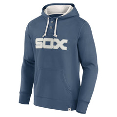 Fanatics Chicago White Sox Navy Plan for Adversity Henley Fleece Pullover Hoodie - MLB Hoodies