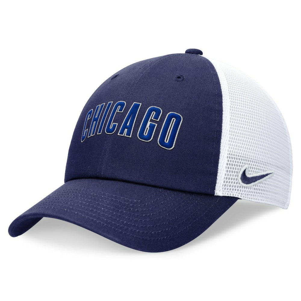 Chicago Cubs Nike Wordmark Adjustable Trucker Hat - MLB Hats