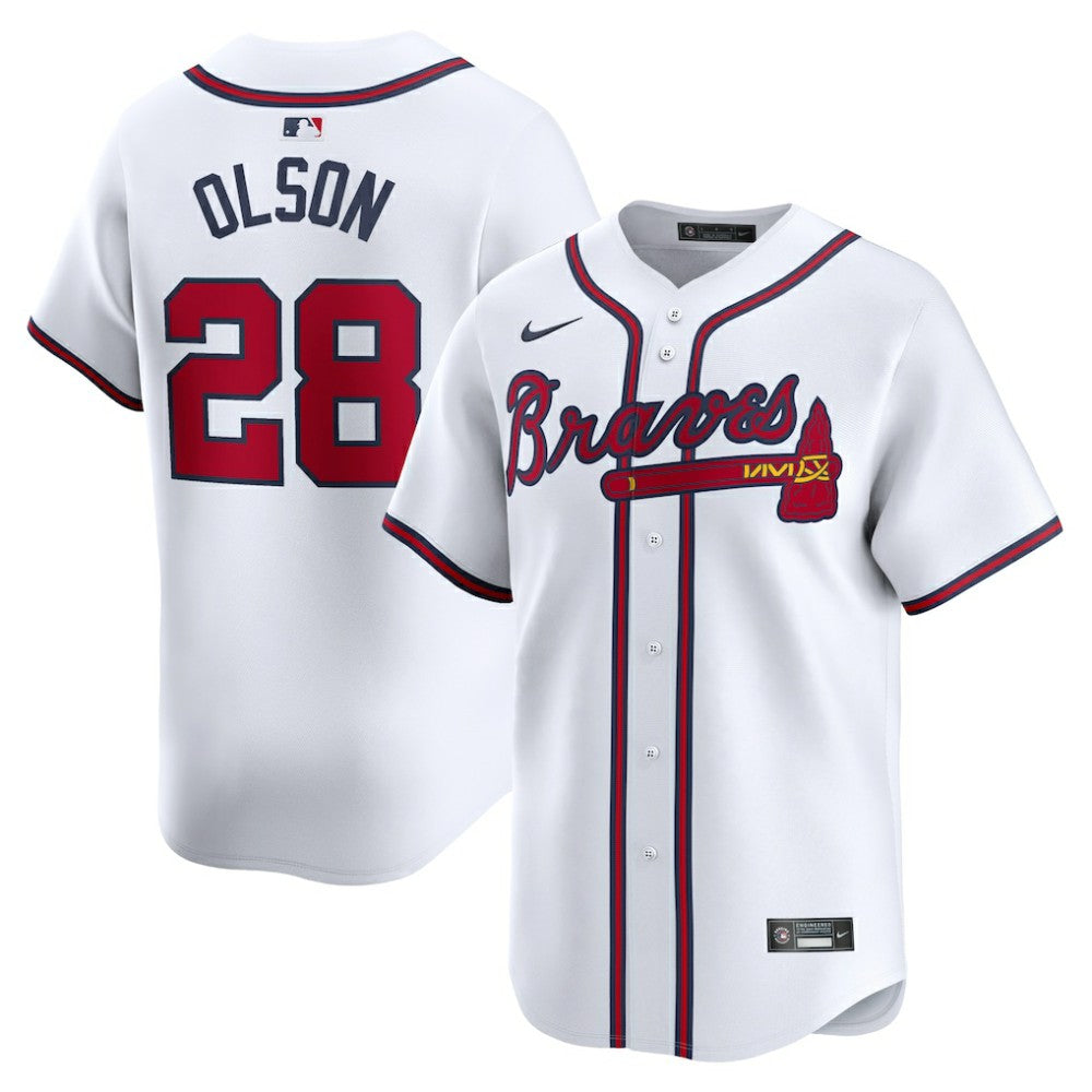 Matt Olson Atlanta Braves Nike Home Limited Player Jersey - MLB Jerseys