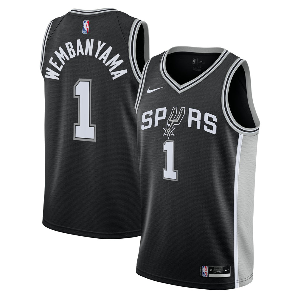Black Victor Wembanyama San Antonio Spurs Youth Swingman Jersey | NBA