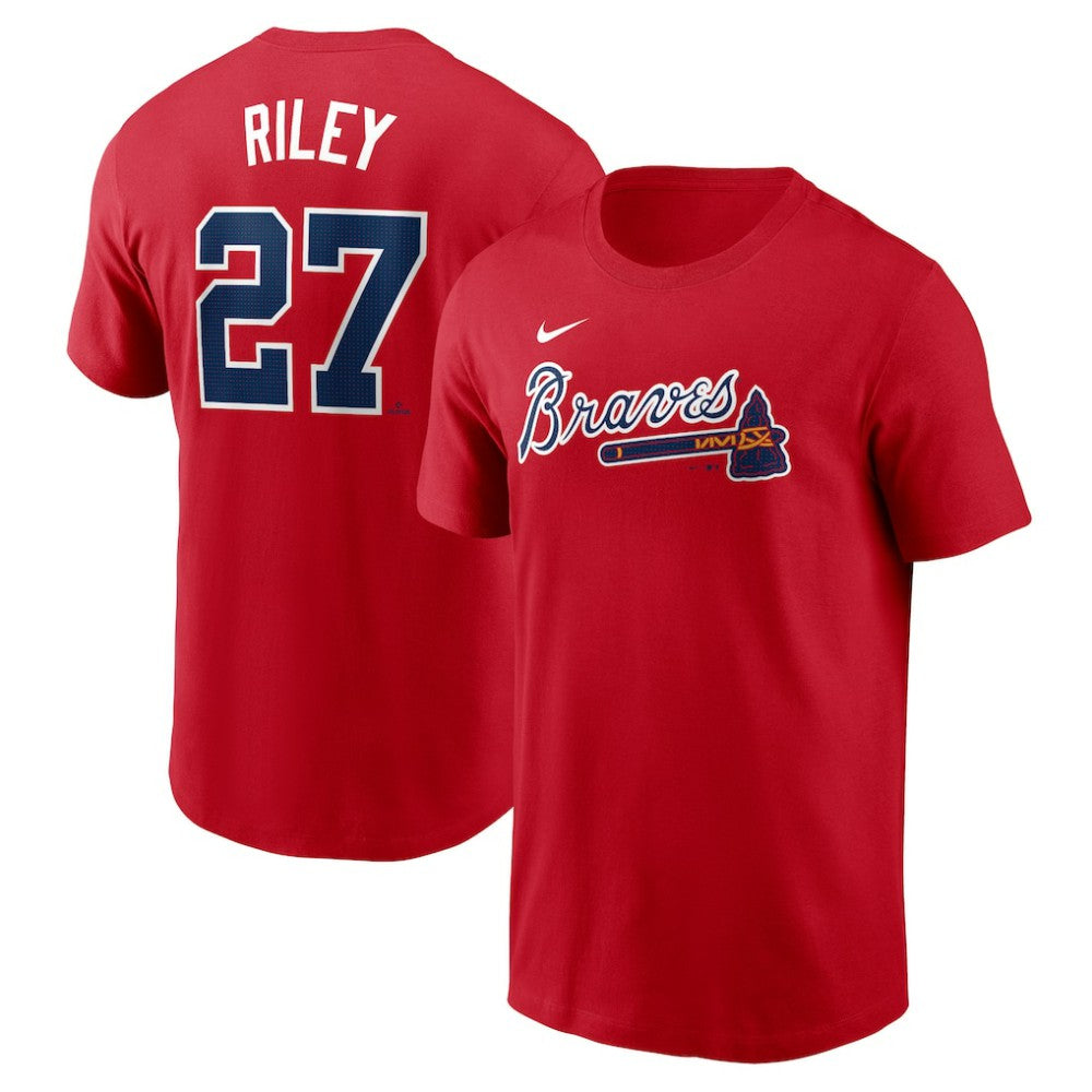 Austin Riley Atlanta Braves Nike Fuse Name & Number T-Shirt - MLB T-shirts