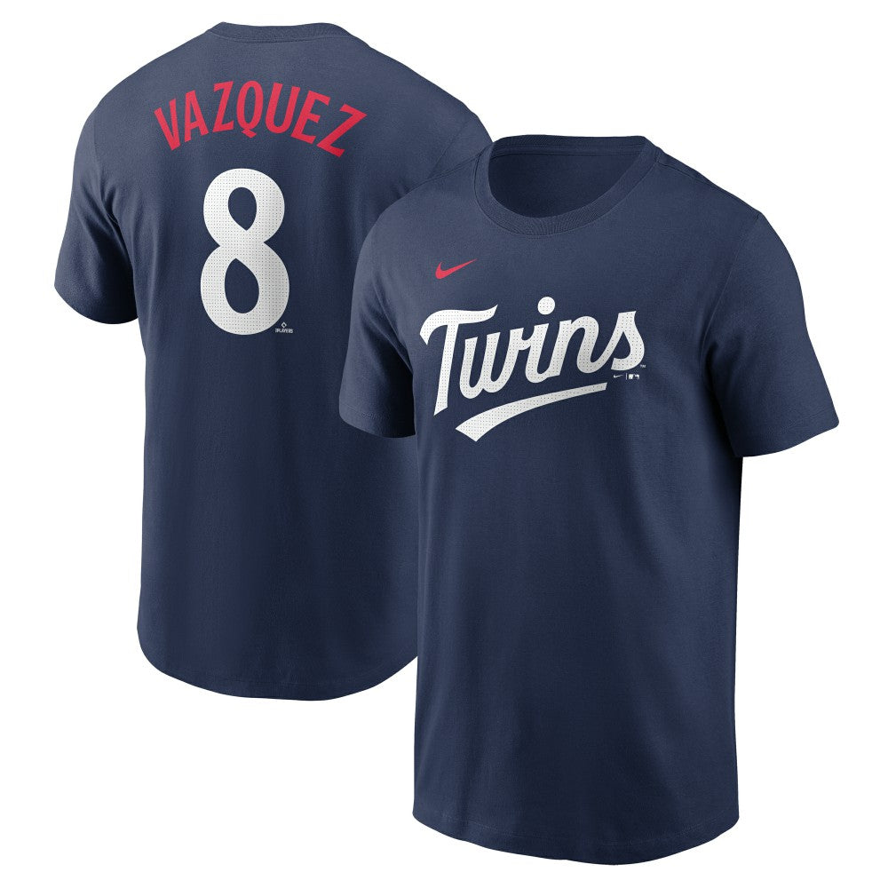 Christian Vazquez Minnesota Twins Nike Fuse Name & Number T-Shirt - MLB T-shirts