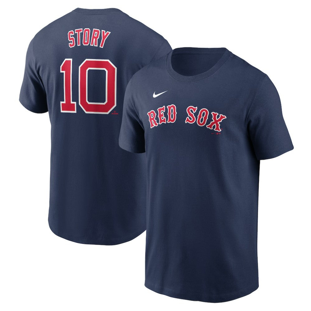 Trevor Story Boston Red Sox Nike Fuse Name & Number T-Shirt - MLB T-shirts